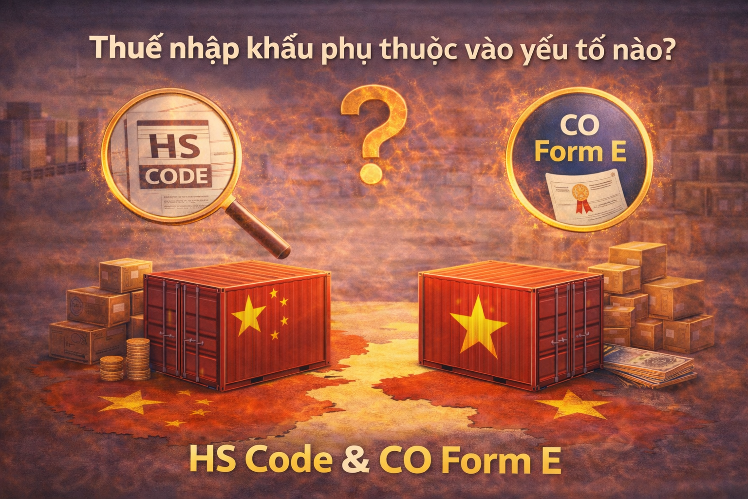 Thuế nhập khẩu phụ thuộc vào những yếu tố nào? HS Code & CO Form E