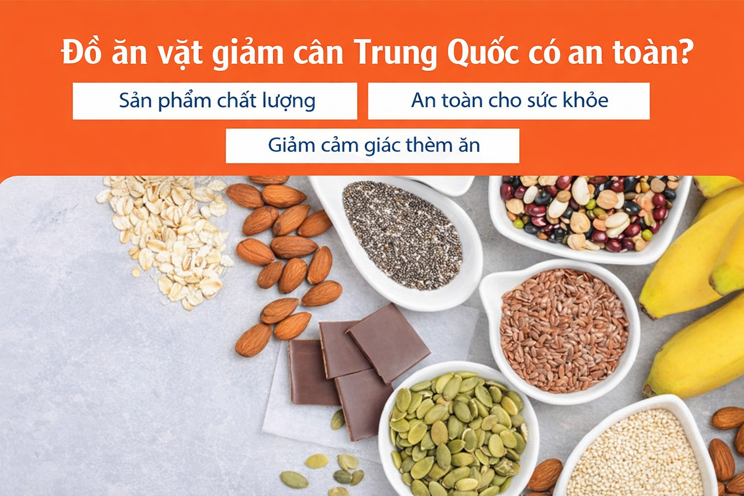 Đồ ăn vặt giảm cân Trung Quốc có an toàn? Review set đồ ăn giảm cân