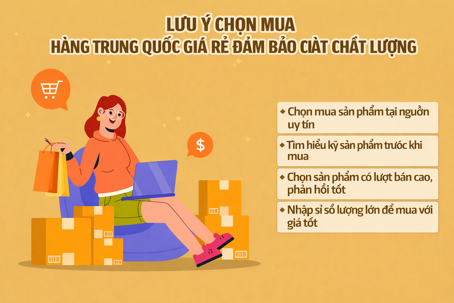 Mua hàng Trung Quốc giá rẻ có đảm bảo chất lượng không?
