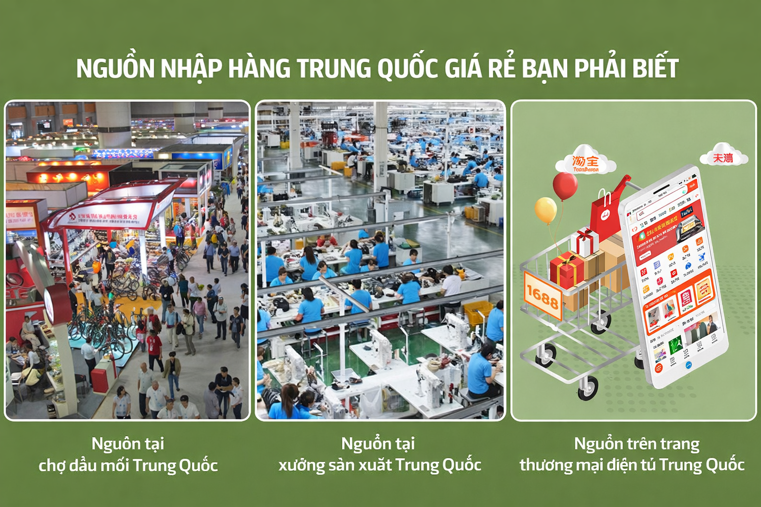 Nguồn nhập hàng Trung Quốc giá rẻ bạn nên tham khảo