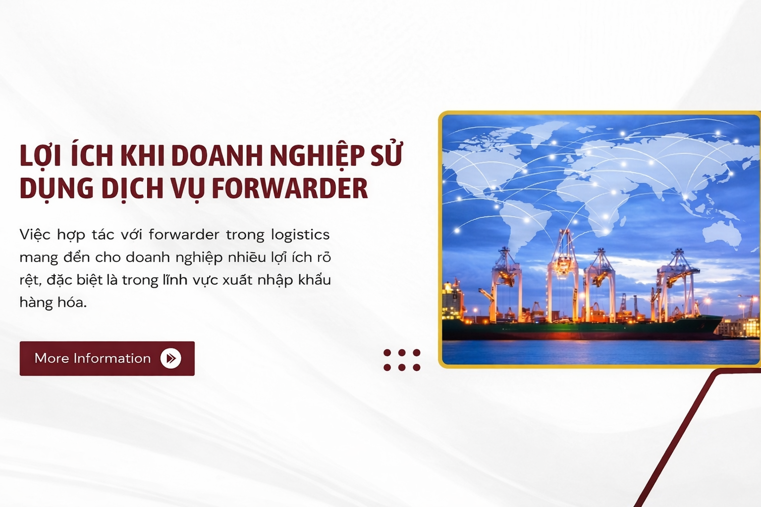Lợi ích khi doanh nghiệp sử dụng dịch vụ forwarder