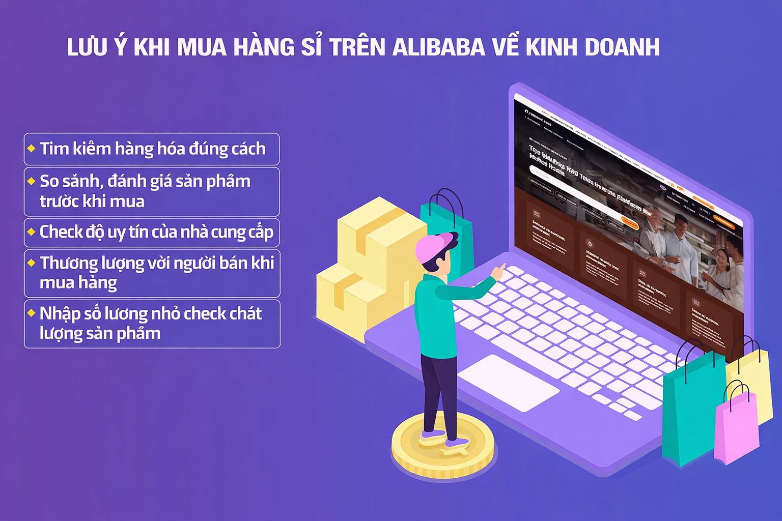Mua hàng sỉ trên Alibaba cần lưu ý gì?