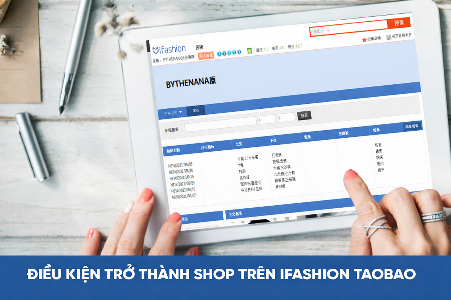  Điều kiện trở thành shop trên Ifashion Taobao