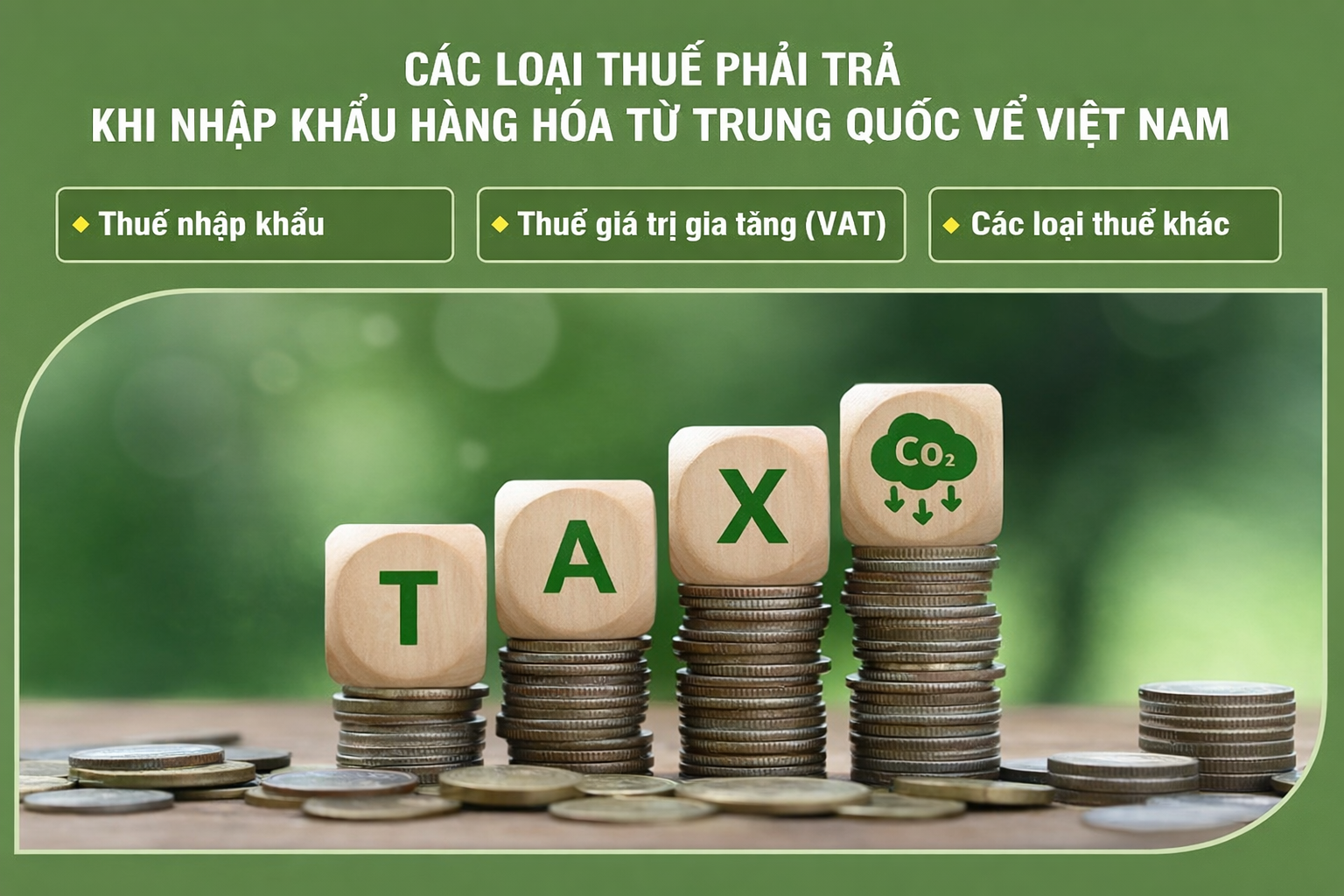 Nhập khẩu hàng hóa từ Trung Quốc về Việt Nam phải trả những khoản thuế gì?