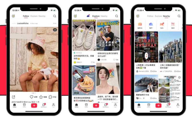 Xiaohongshu (Red) hoạt động chủ yếu dưới hình thức social e-commerce, tạo cộng đồng người dùng và tạo ra các nội dung về sản phẩm để khuyến khích người dùng mua hàng